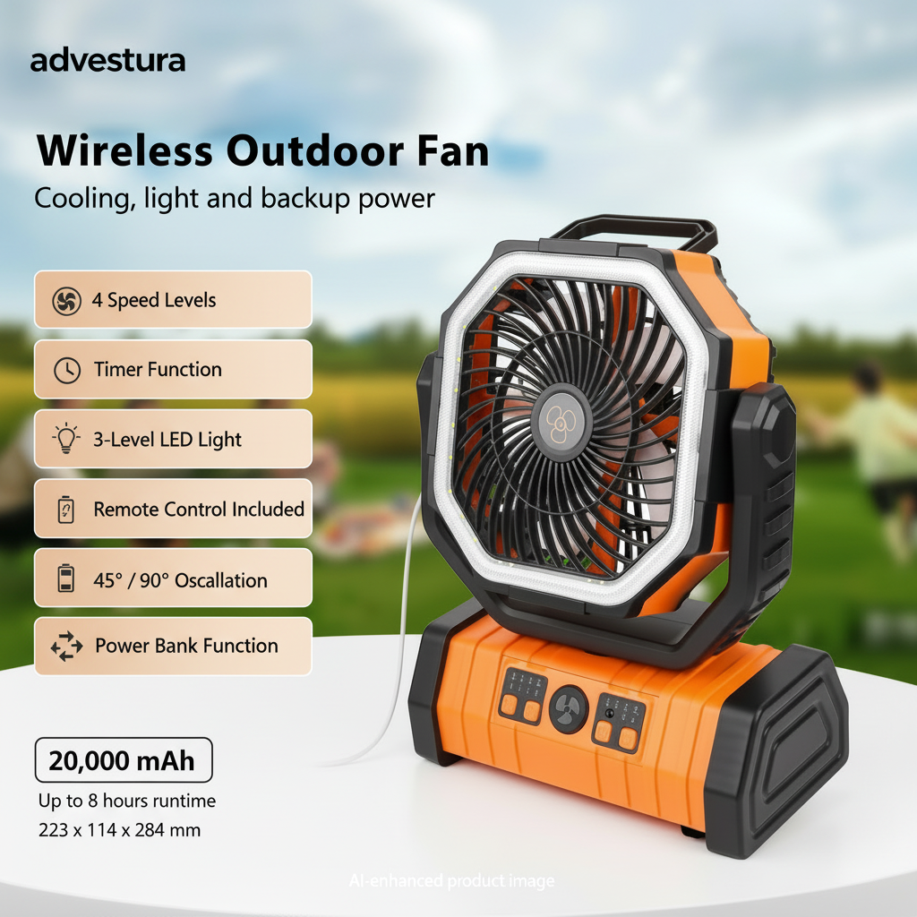 Wireless Outdoor Fan