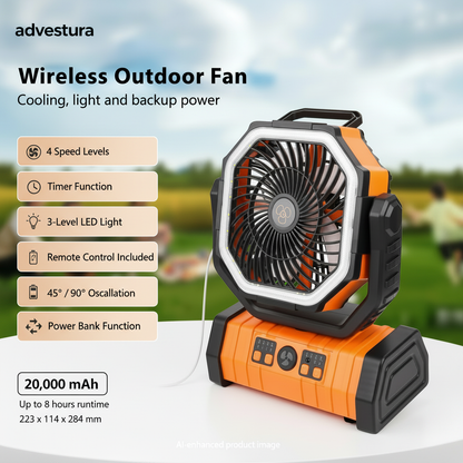 Wireless Outdoor Fan