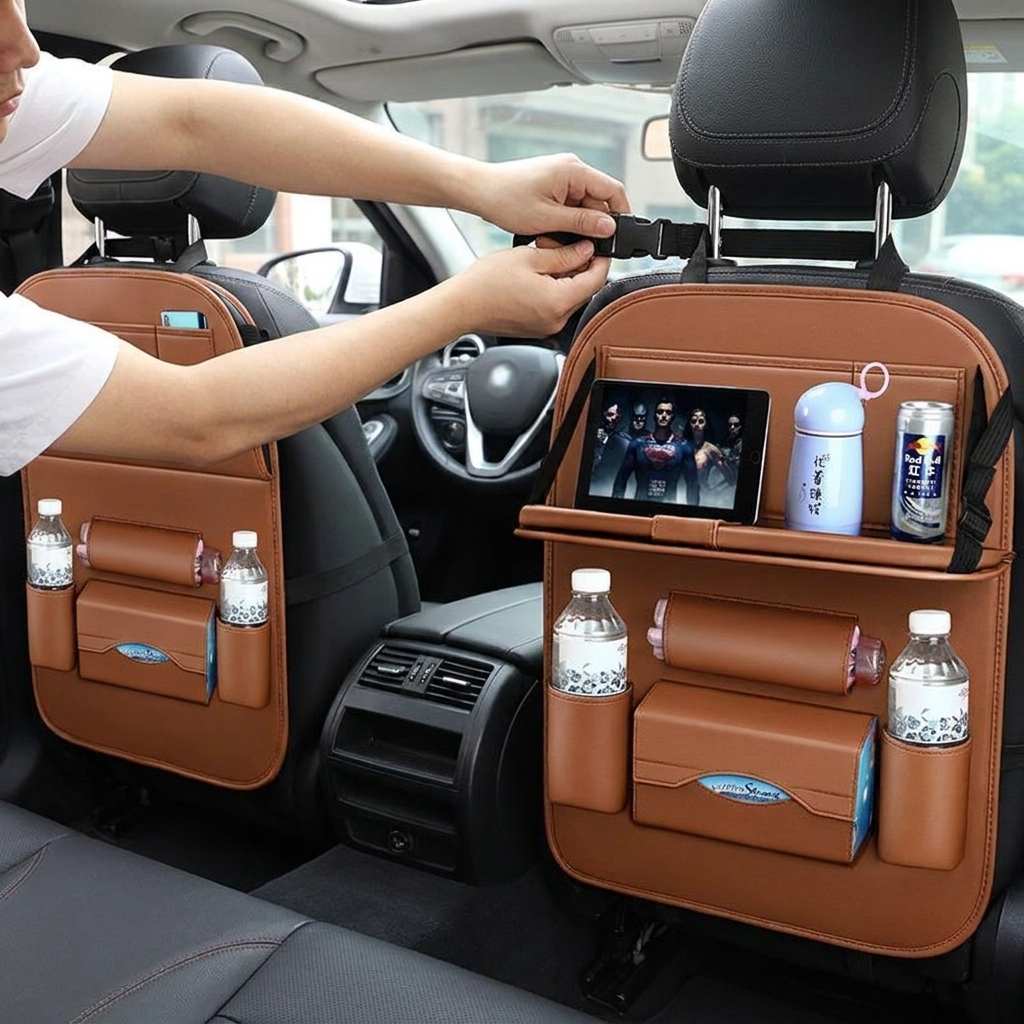 Car Backseat Storage Organizer